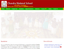 Tablet Screenshot of chandranationalschool.com